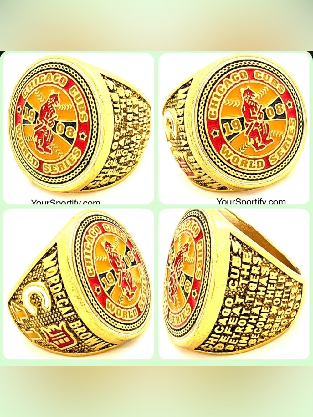 MLB / 1908 Chicago Cubs World Series Championship Ring